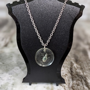 Beetle Bug in Resin Handmade Necklace