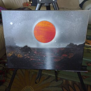 Lava Island Sunset Original Graffiti Artwork