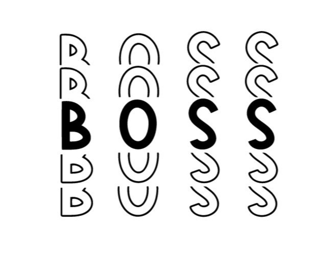 BOSS Stacked Svg, Jpg, PDF, AI Digital File - Etsy