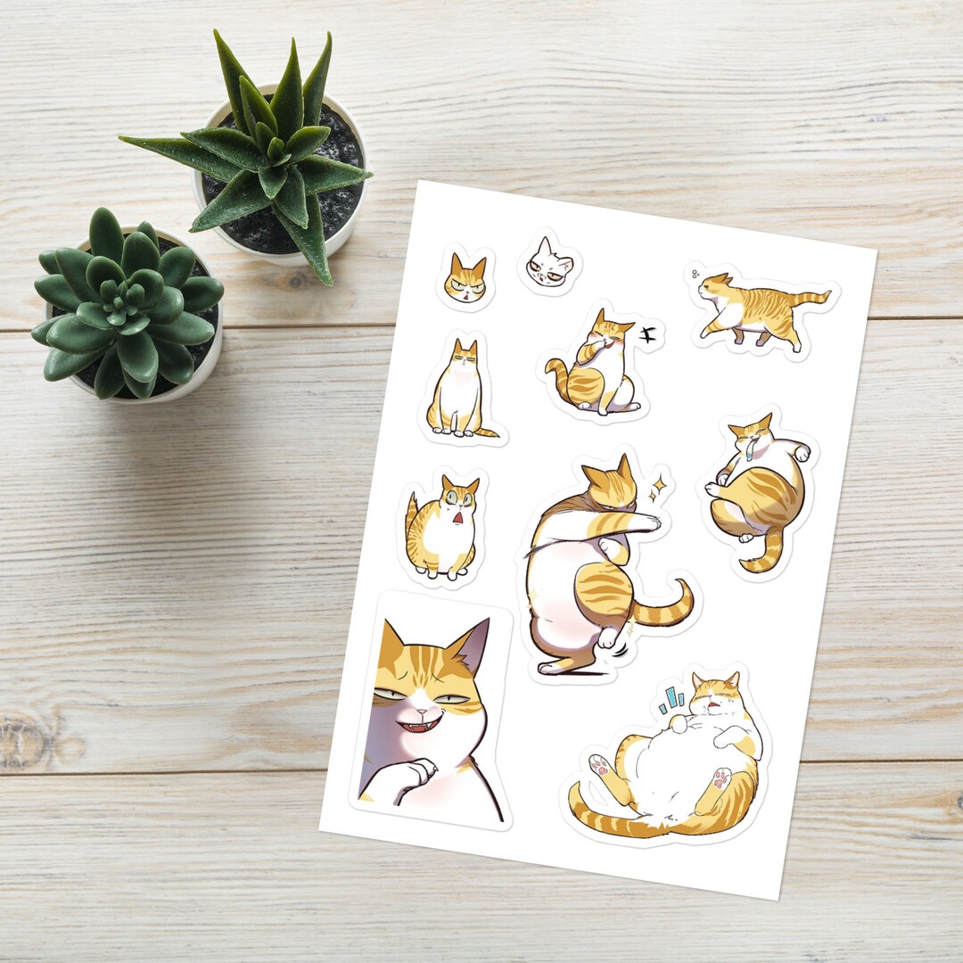 Cat/eleceed/kayden Sticker Sheet - Etsy
