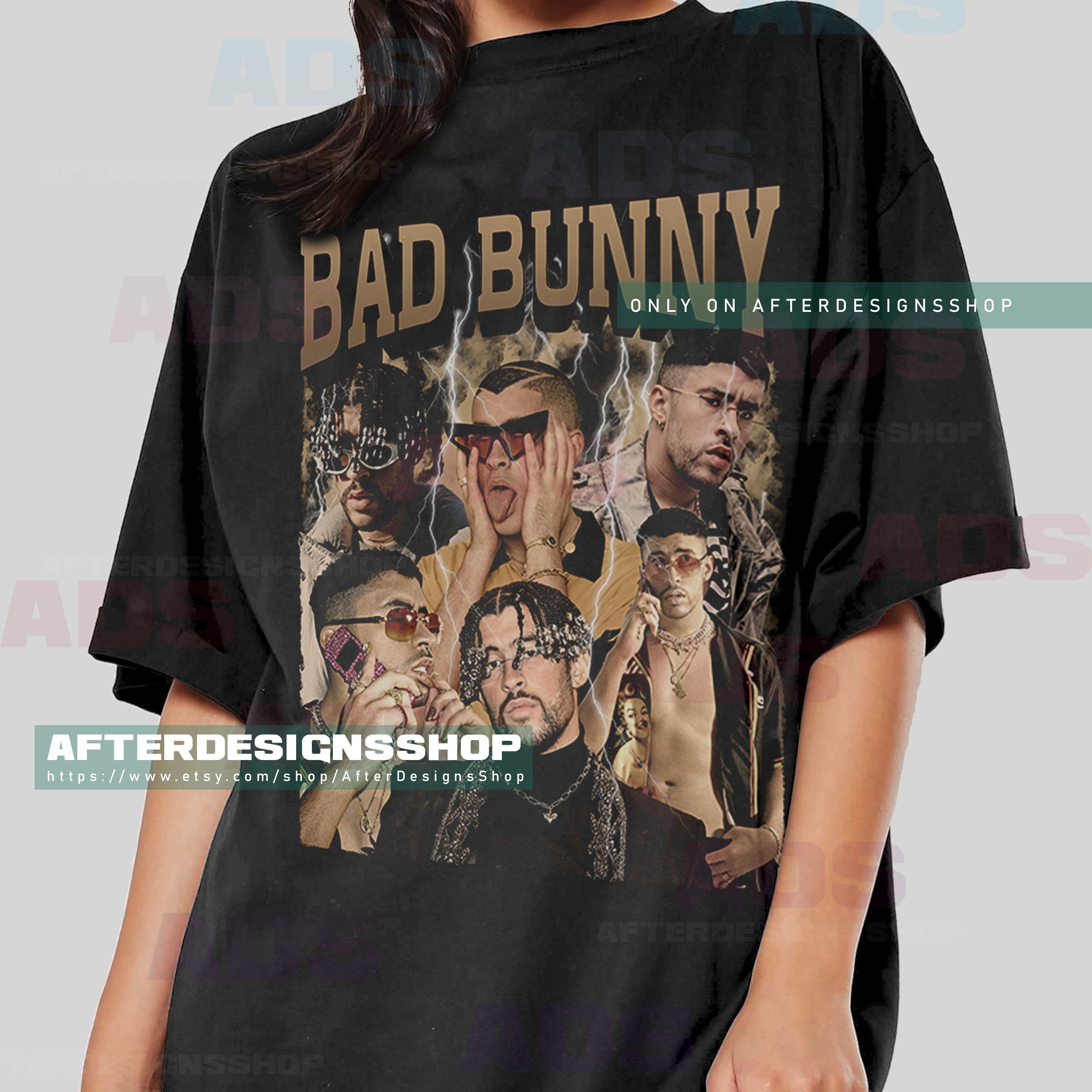 Bad Bunny Tee Latina Rap Shirt Vintage 