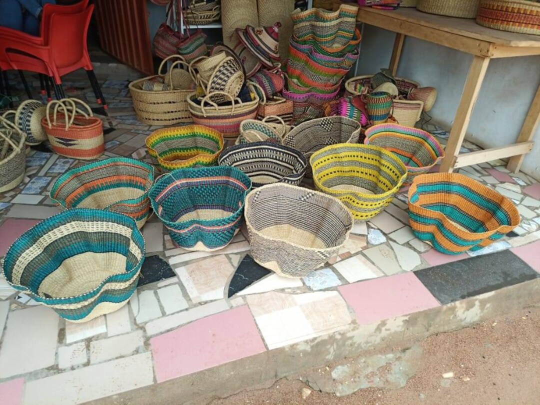 Wholesale Wave Bolga Basket/ Hand Weaved Wave Bolga Basket/ Etsy