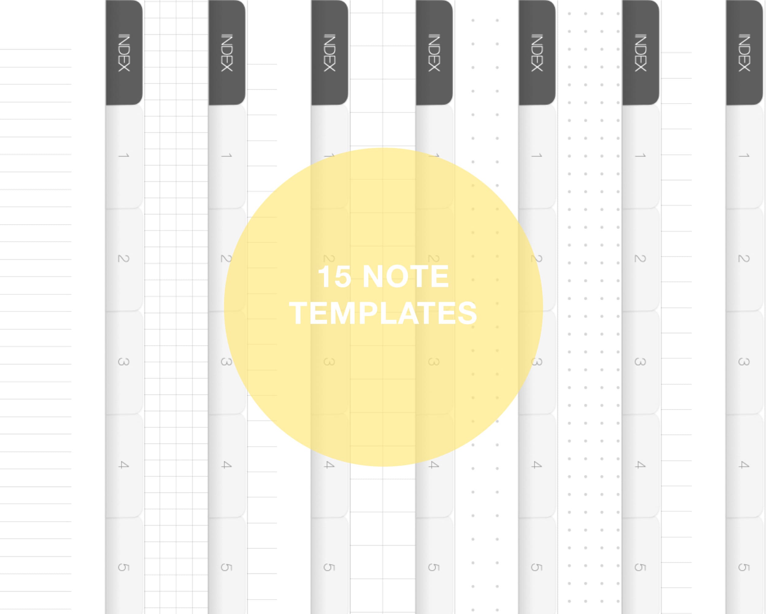 Ultimate Minimalist Digital Notebook goodnotes template Etsy
