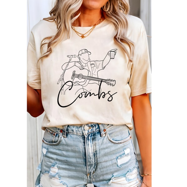 Luke Combs, Western graphic tee, Comfort Colors Tees, band tee