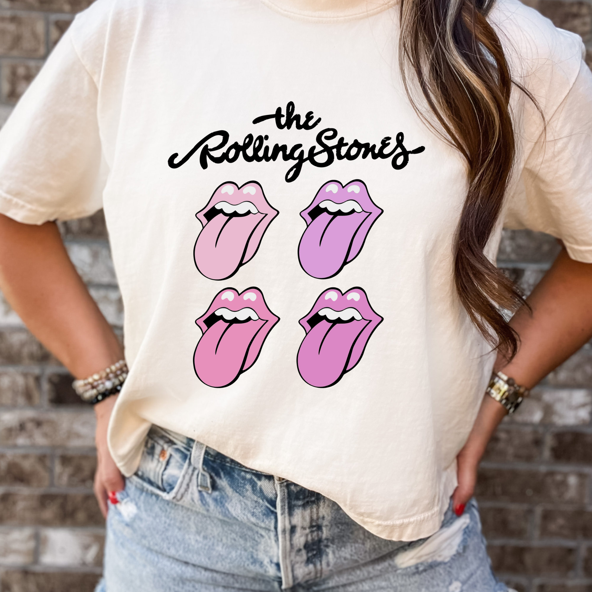 Rolling stones t shirt sales diamante