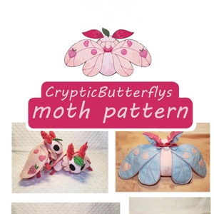 moth plush PDF PATTERN