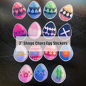 Pegatinas de huevo Shugo Chara de 2"