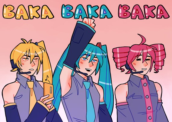 Triple Baka Squad Sticker for Sale by coupic