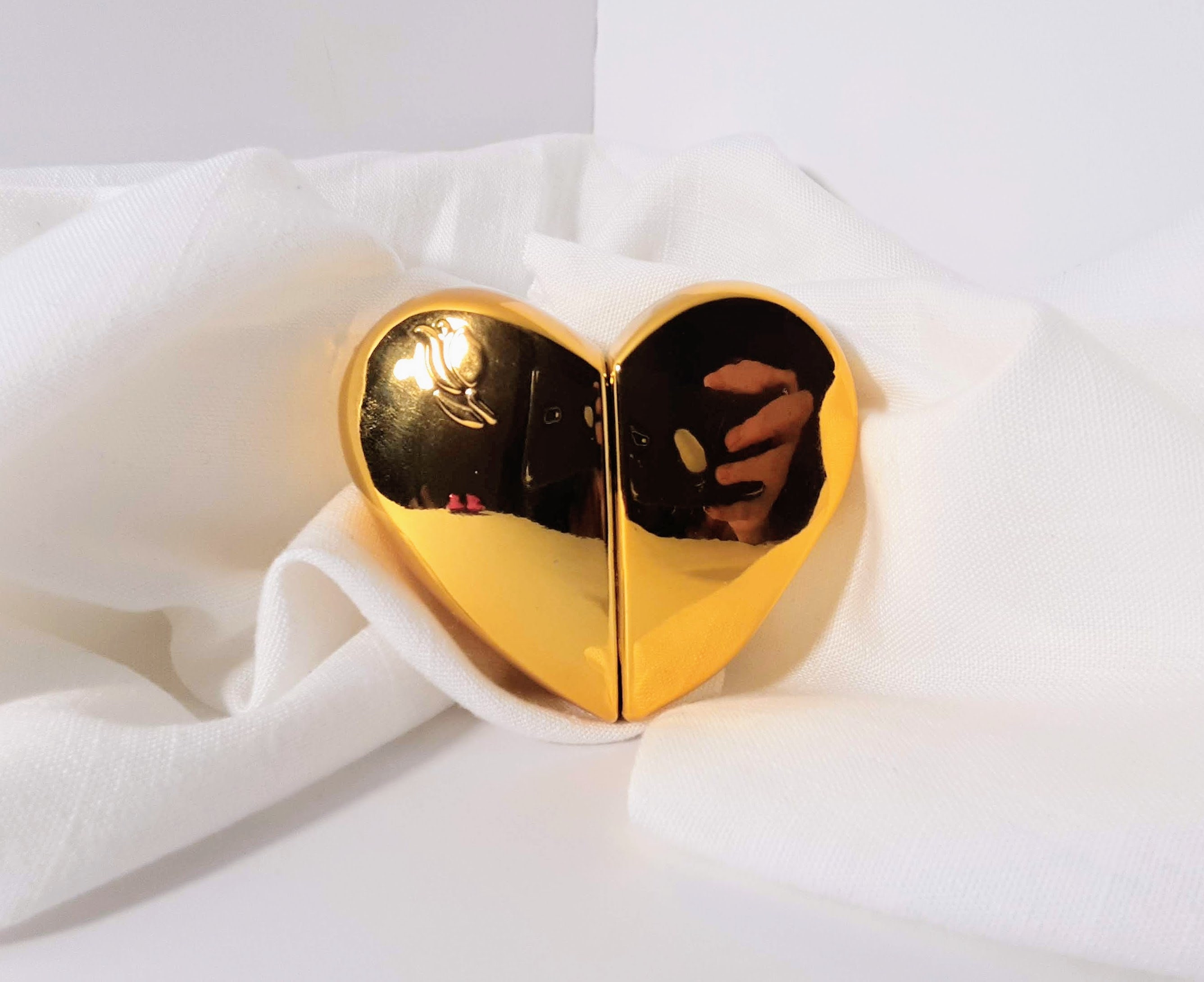 Designer Mini Gold Heart Shaped Perfume Spray Dispenser Etsy