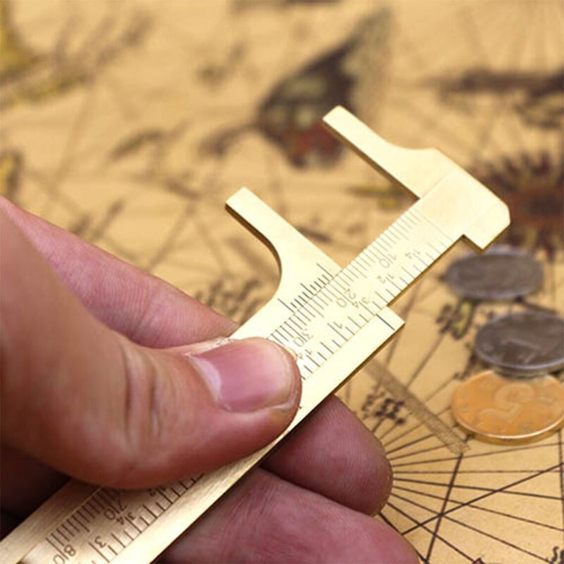 Brass Sliding Gauge Etsy