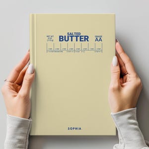 Butter Journal Matte Hardcover, Sourdough, Minimalist Notebook for Writing and Sketching, Bullet Productivity and Organization, Gift Butter