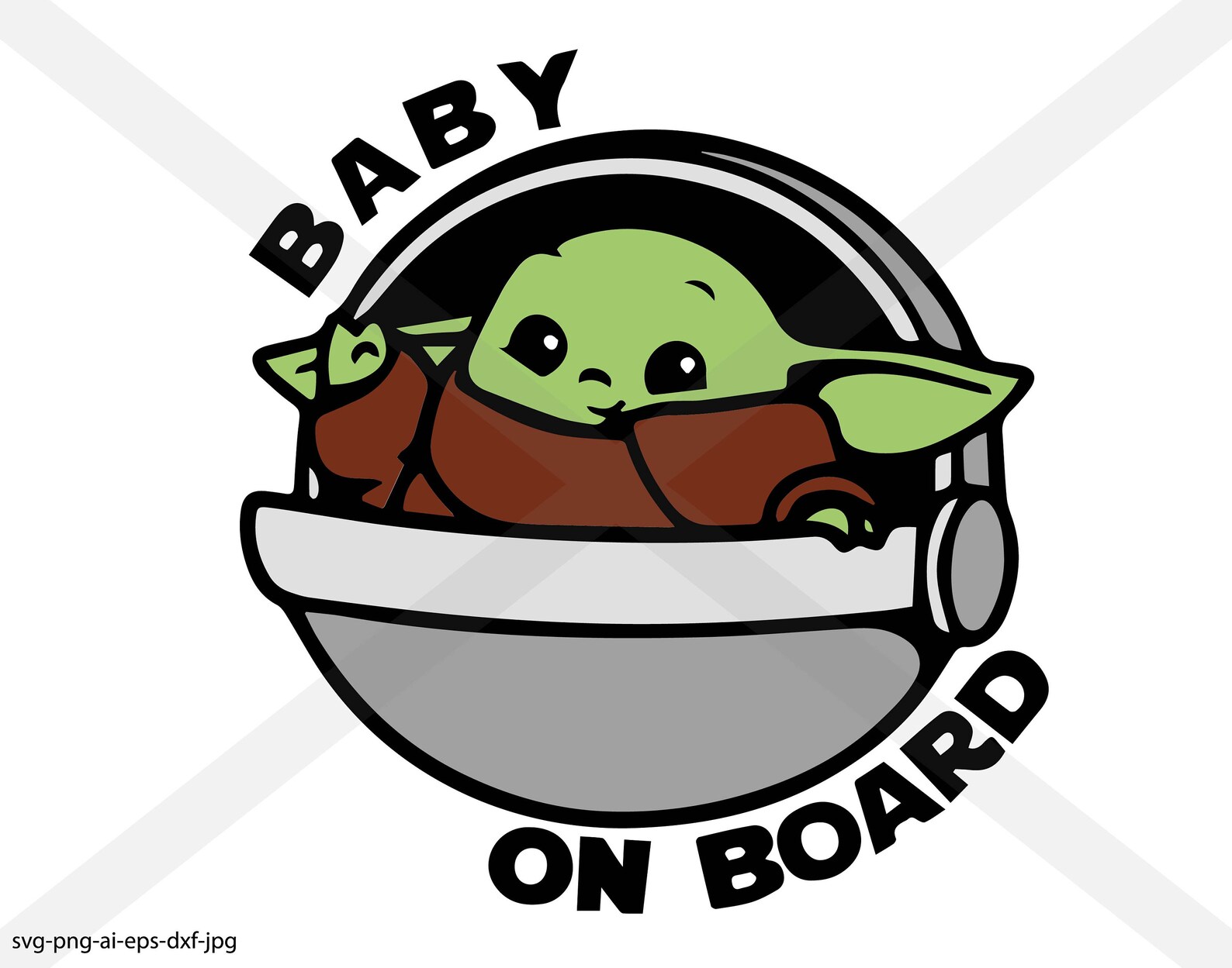 Baby Grogu The Mandalorian INSTANT DOWNLOAD Etsy