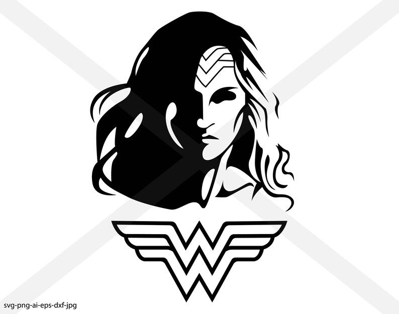 Download Wonder woman silhouette INSTANT DOWNLOAD | Etsy