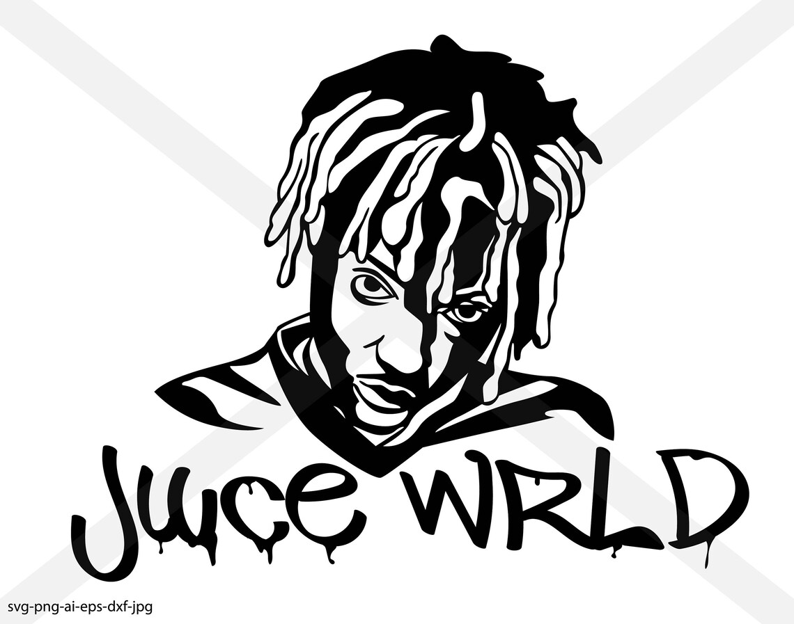 Juice WRLD silhouette .INSTANT DOWNLOAD Etsy