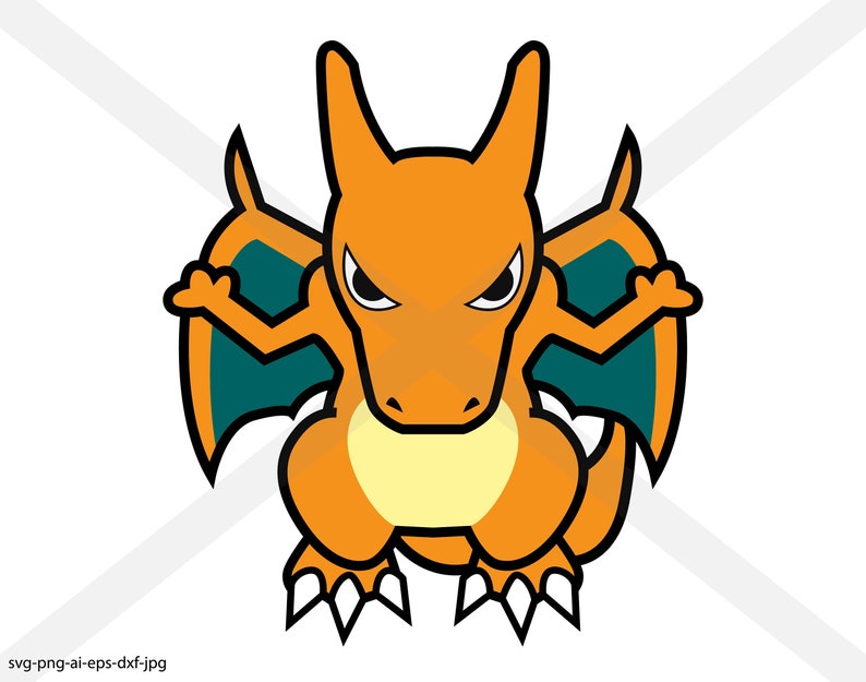 Pokemon charizard INSTANT DOWNLOAD svg-png-eps-dxf-ai-jpg | Etsy