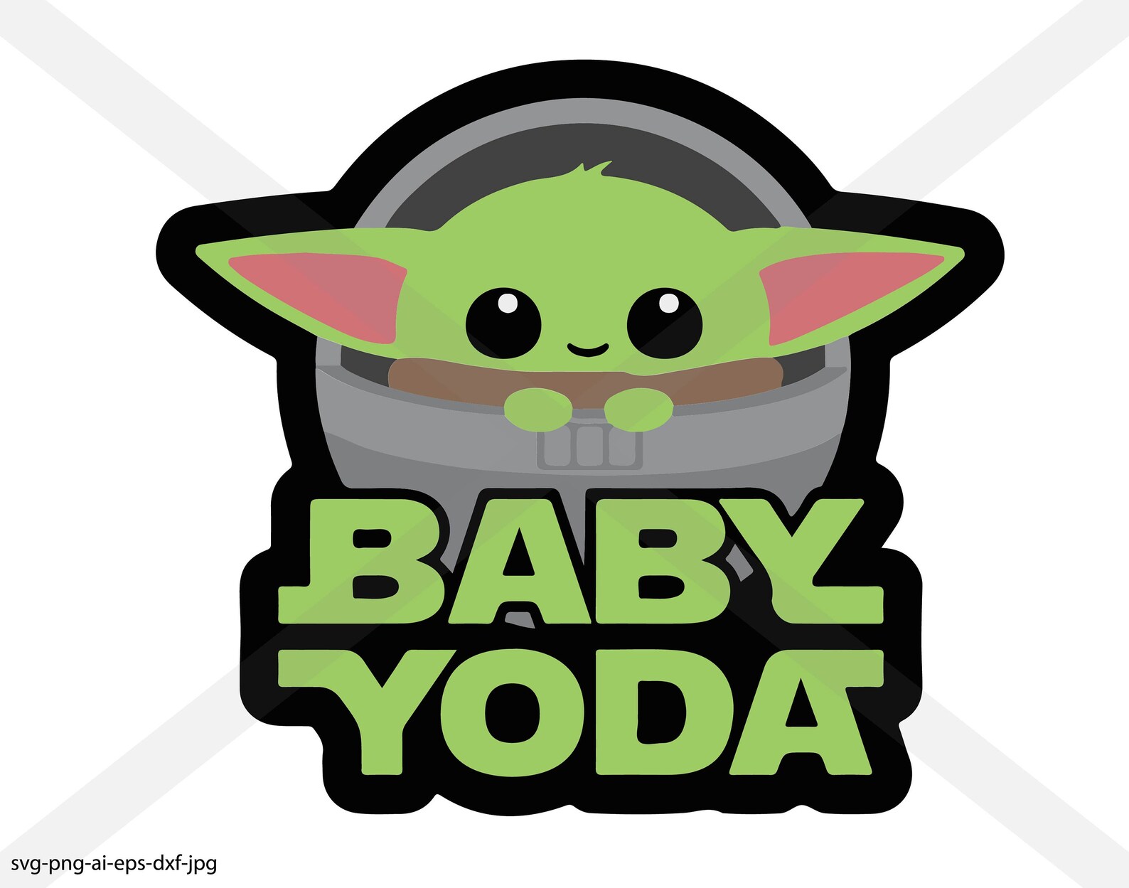 Baby Grogu The Mandalorian INSTANT DOWNLOAD Etsy