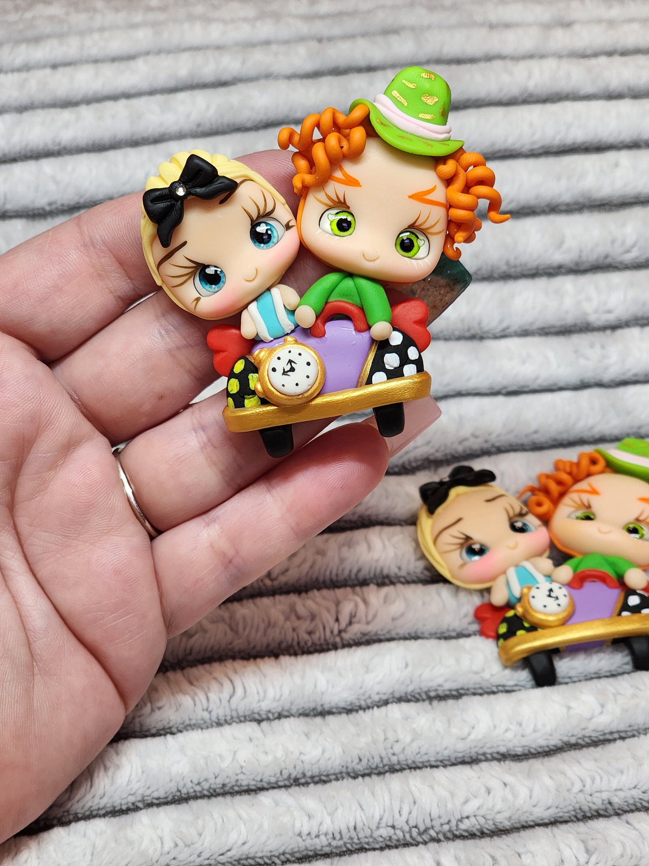 Clays Doll, Clays for Bow,alice Wonder Land Girl Clay, Mad Hatter Boy  Biscuits Clays,bow Clays, Bow Center Piece,bow Embellishment, Arsilla - Etsy