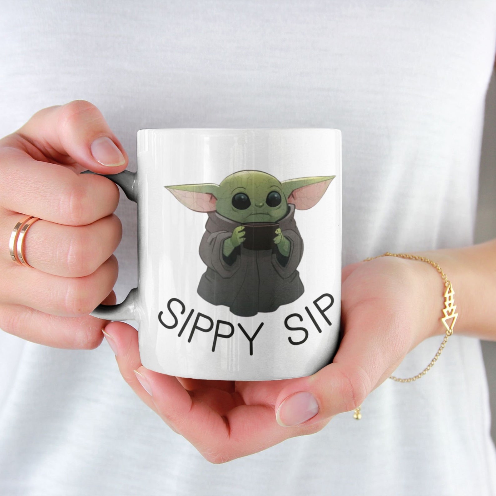 Baby Yoda Mug Baby Yoda Coffee Mug Sippy Sip Mug Baby Yoda Etsy