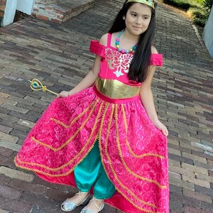 Jasmine Costume Pink Etsy