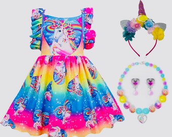 unicorn dress for 2 year old