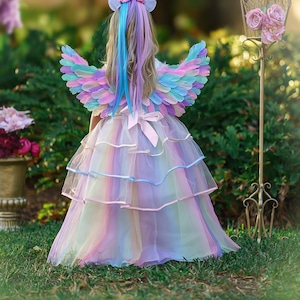 READY TO SHIP Unicorn Rainbow Tutu Dress, Pegasus, Alicorn