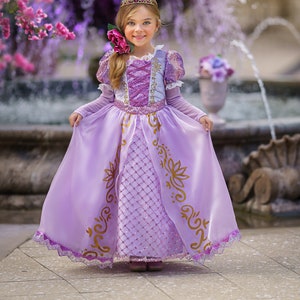 Lavender Rapunzel Dress with Elegant and Shimmering Details