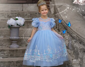 open lace back dress Pink Princess' Dress