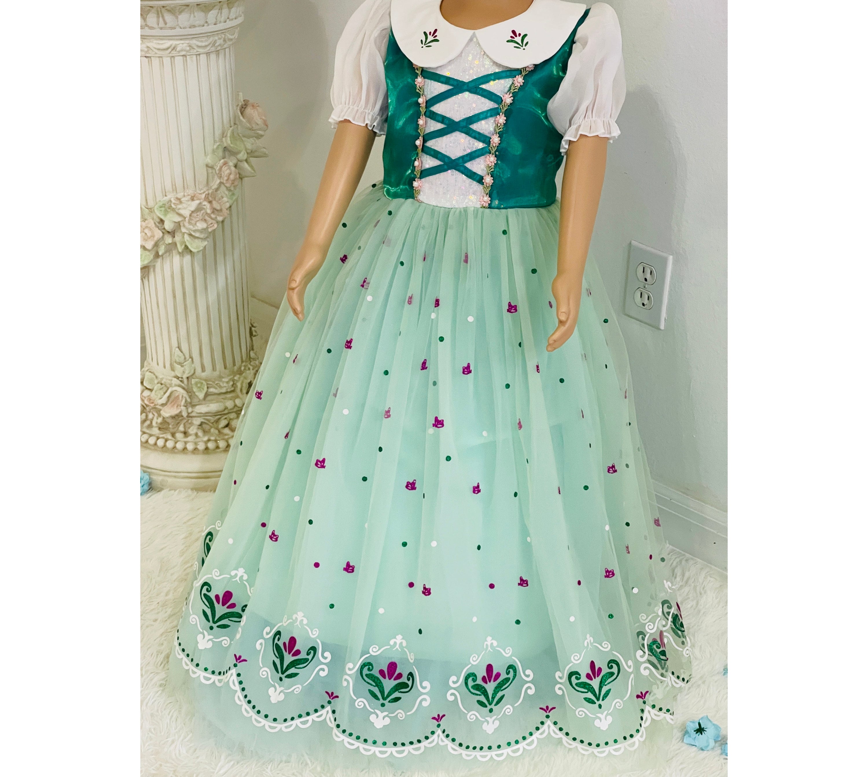 Anna Inspired Birthday Party Dress Up Costume Set