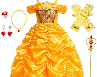 Belle Dress Princess Belle Tutu Dress Belle Costume Beauty Etsy