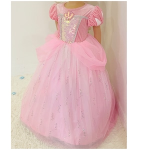 Ariel Inspired Dress Up Costume: Sequin Mermaid Dress with Optional Accessories