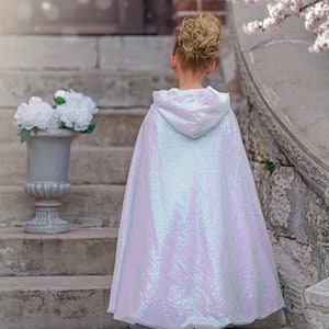 READY TO SHIP Disney Inspired Frozen Elsa Princess Dress Costume Set, Birthday Party Dress For Girls With Crown, Ball Gown, Dress Up, Elsa Only Cape