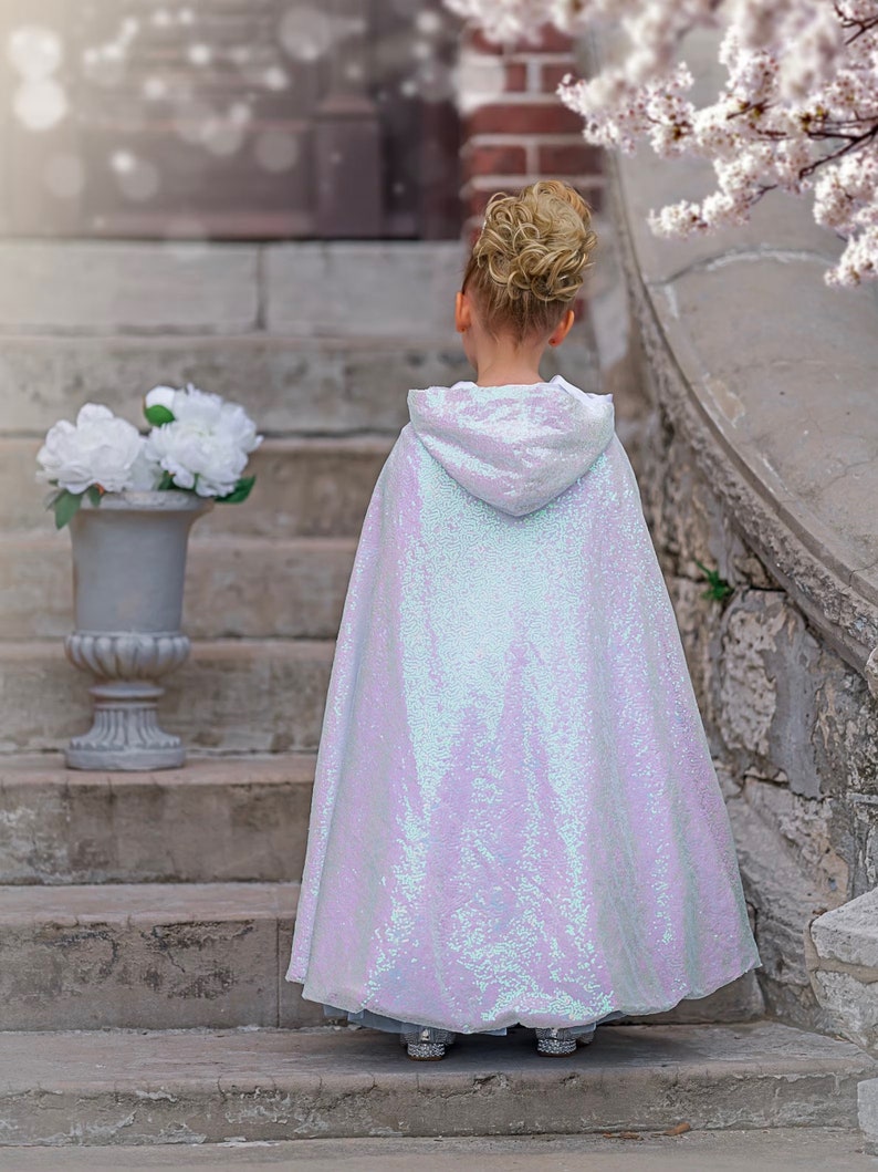 READY TO SHIP Disney Inspired Frozen Elsa Princess Dress Costume Set, Birthday Party Dress For Girls With Crown, Ball Gown, Dress Up, Elsa Only Cape