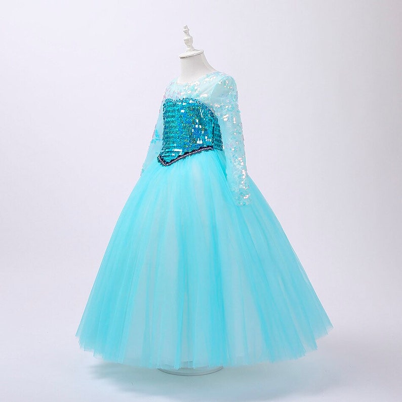 READY TO SHIP Disney Inspired Frozen Elsa Princess Dress