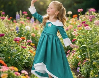 Girls Rosalina Inspired Princess Costume Dress