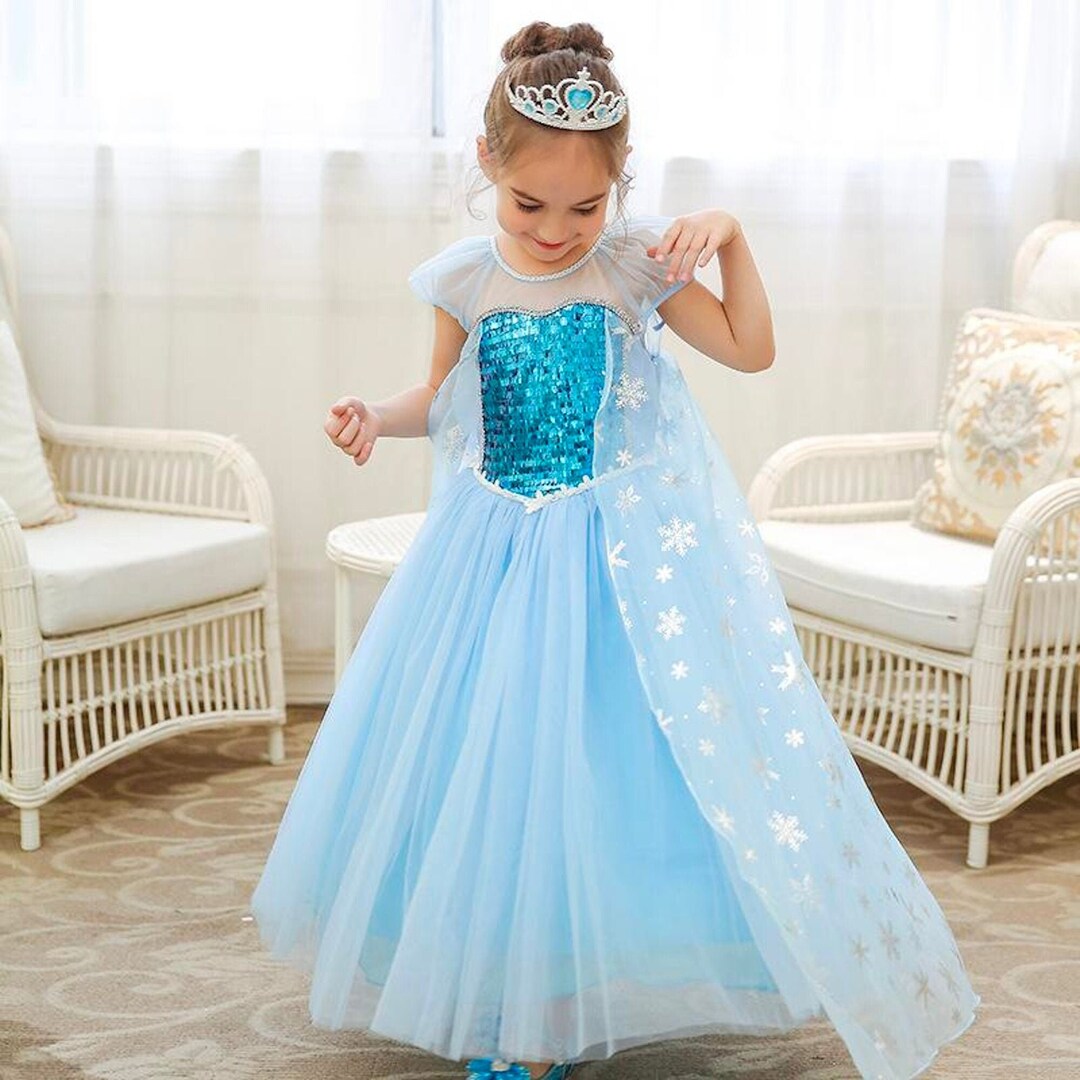 Ice Queen Princess Dress up Costume Set for Girls Inspired Etsy