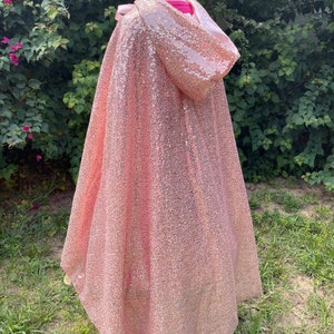 Ruellia Fairytale Princess Pink Long Sleeve Dress & Cape Two Piece Set