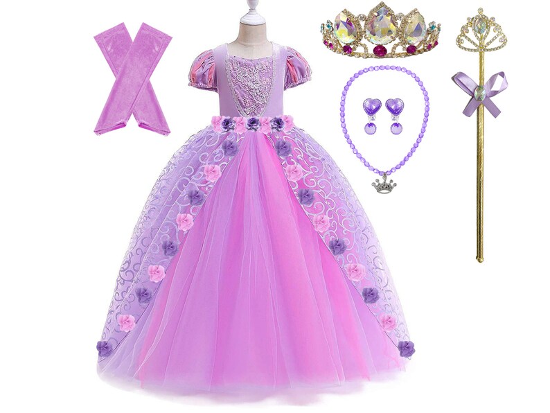 Princess Rapunzel Inspired Birthday Party Dress up Gift Set Etsy
