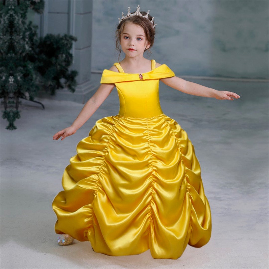 READY TO SHIP Disney Inspired Belle Princess Dress Costume Etsy