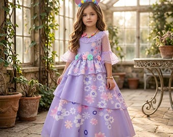 isabella disney princess dress Light Up Princess Costume Dress for Girls Party