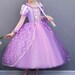 READY TO SHIP Disney Inspired Rapunzel Princess Dress Costume Set, Birthday Party Dress For Girls With Crown, Ball Gown, Dress Up, Rapunzel 