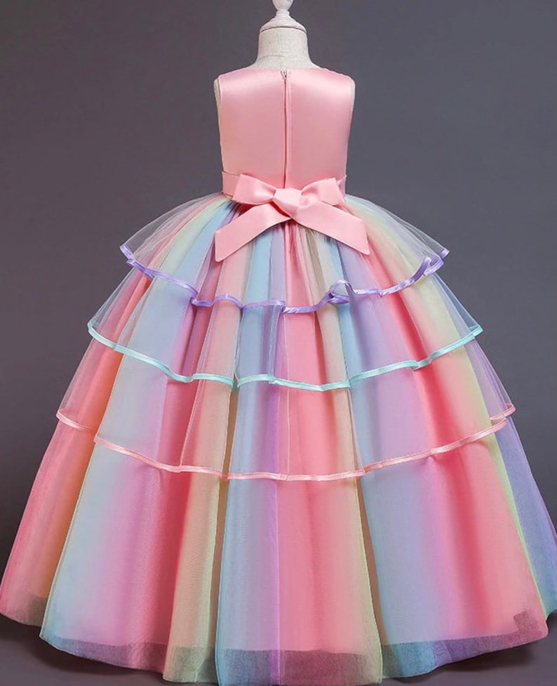 Unicorn Rainbow Dress Tutu Dress Unicorn Tulle Dress .