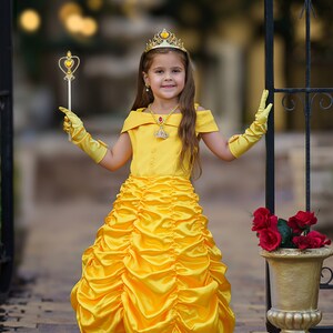 READY TO SHIP Disney Inspired Belle Princess Dress Costume - Etsy