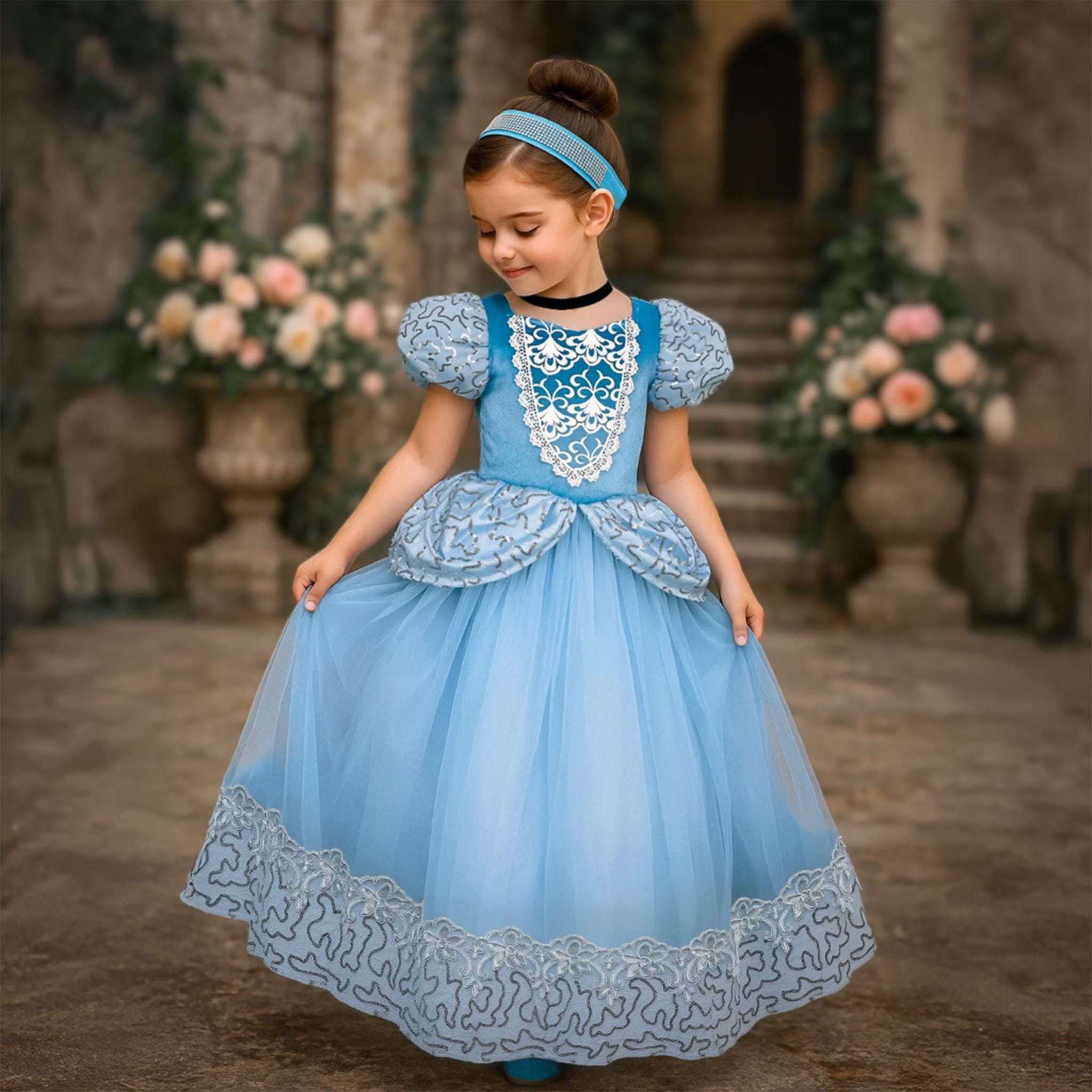 belle blue dress amazon Amazon.com: Disney Princess Belle Beauty & the Beast Blue Dress Costume : Clothing, Shoes & Jewelry