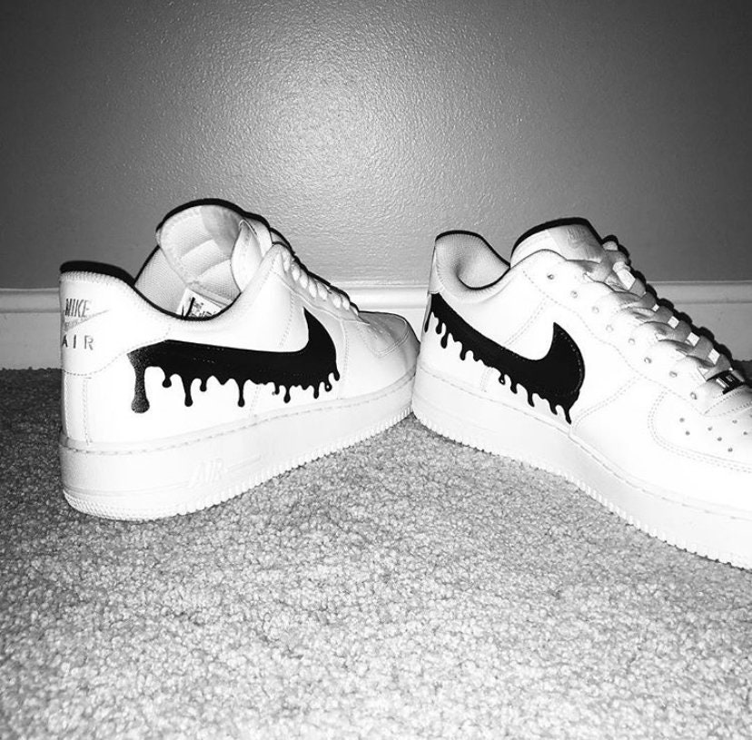 Hand-painted drip nike custom Any color | Etsy