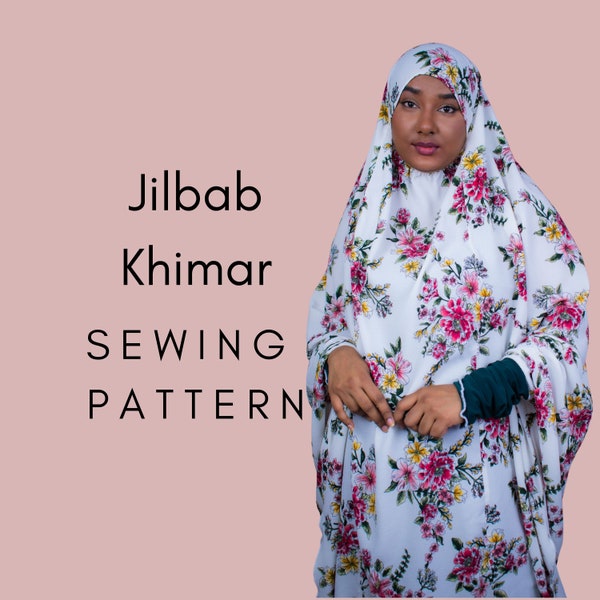 Elegant Jilbab Khimar Sewing Pattern | Hijab PDF Sewing Instructions