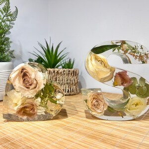 Preserved Flower Resin Letters, Wedding Keepsake Gift (Jumbo+H) image 10
