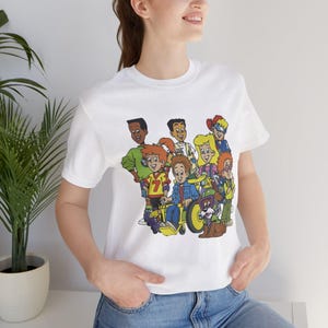 Camiseta retro para niños con mascotas de Burger King, camiseta de comida rápida, camiseta de estilo vintage, camiseta gráfica nostálgica, ropa con personajes de dibujos animados de los años 90