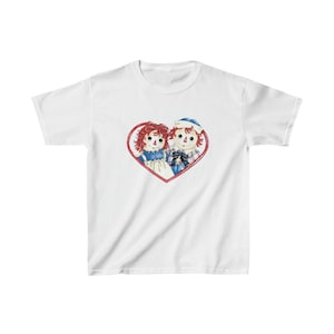 Raggedy Ann and Andy Retro Kids Heavy Cotton Tee