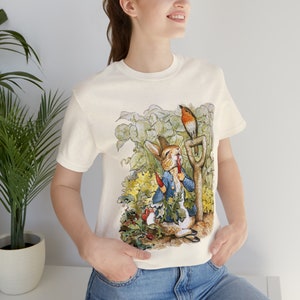 Peter Rabbit Beatrix Potter Vintage Unisex Jersey Short Sleeve Tee