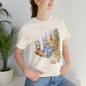 Peter Rabbit Under Fence Unisex Jersey Short Sleeve Tee